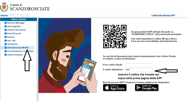 Codice attivazione APP Linkmate