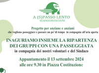 Al via la nuova stagione di A (s)passo lento, con i gruppi di cammino senza fretta